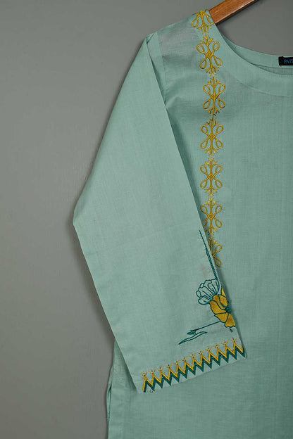 P-84-21-SkyBlue - Py-07 - Cambric Embroidered Kurti