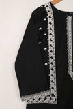 P-45-22-Black&White - Stonage - Cambric Embroidered Kurti
