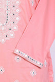 P-38-22-Pink - All Over Sequence - Cambric Embroidered Kurti