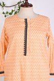 P-42-22-Peach - Zell Frock - Cambric Embroidered Kurti
