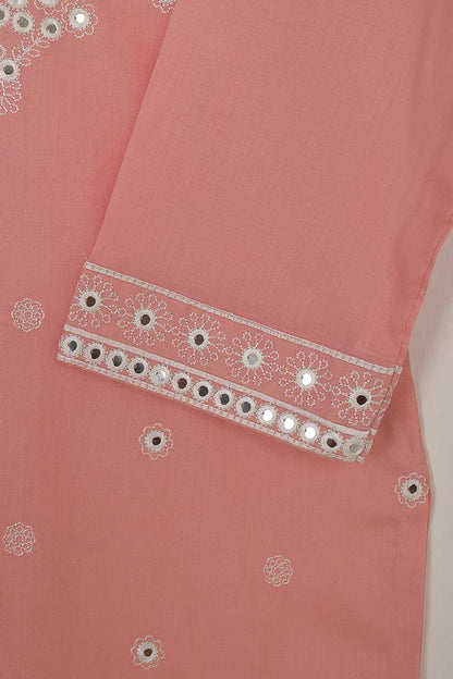 P-50-22-Pink - Steep - Cambric Embroidered Kurti