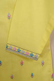 P-91-21-Yellow - PY-14 - Cambric Embroidered Kurti