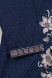 Cambric Printed & Embroidered Kurti - Mirror (P-237-19-Blue)