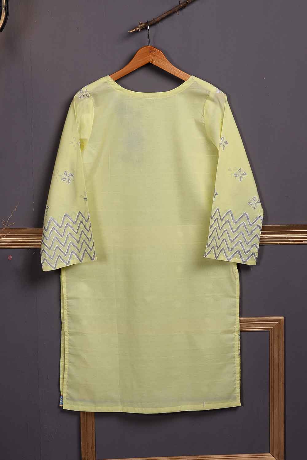 Cambric Embroidered & Printed Kurti – Triangle (P-247-19-L)