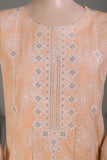 P-34-22-LightPeach - Roots - Cambric Embroidered & Printed Kurti