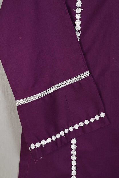 LT-19A-Purple - Cotton Stitched Kurti