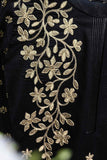 Cambric Printed & Embroidered Kurti - Laavish (P-83-18-BLK)