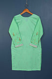 P-106-21-AquaGreen - Bouquet - Cambric Embroidered Kurti