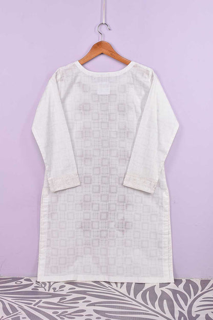 P-262-19-White-Maze - Cambric Embroidered Kurti