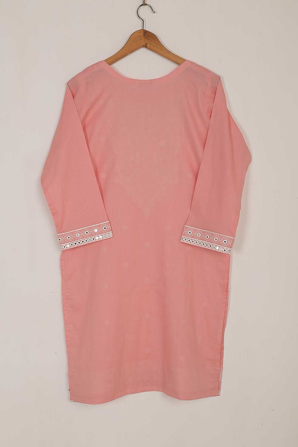 P-50-22-Pink - Steep - Cambric Embroidered Kurti