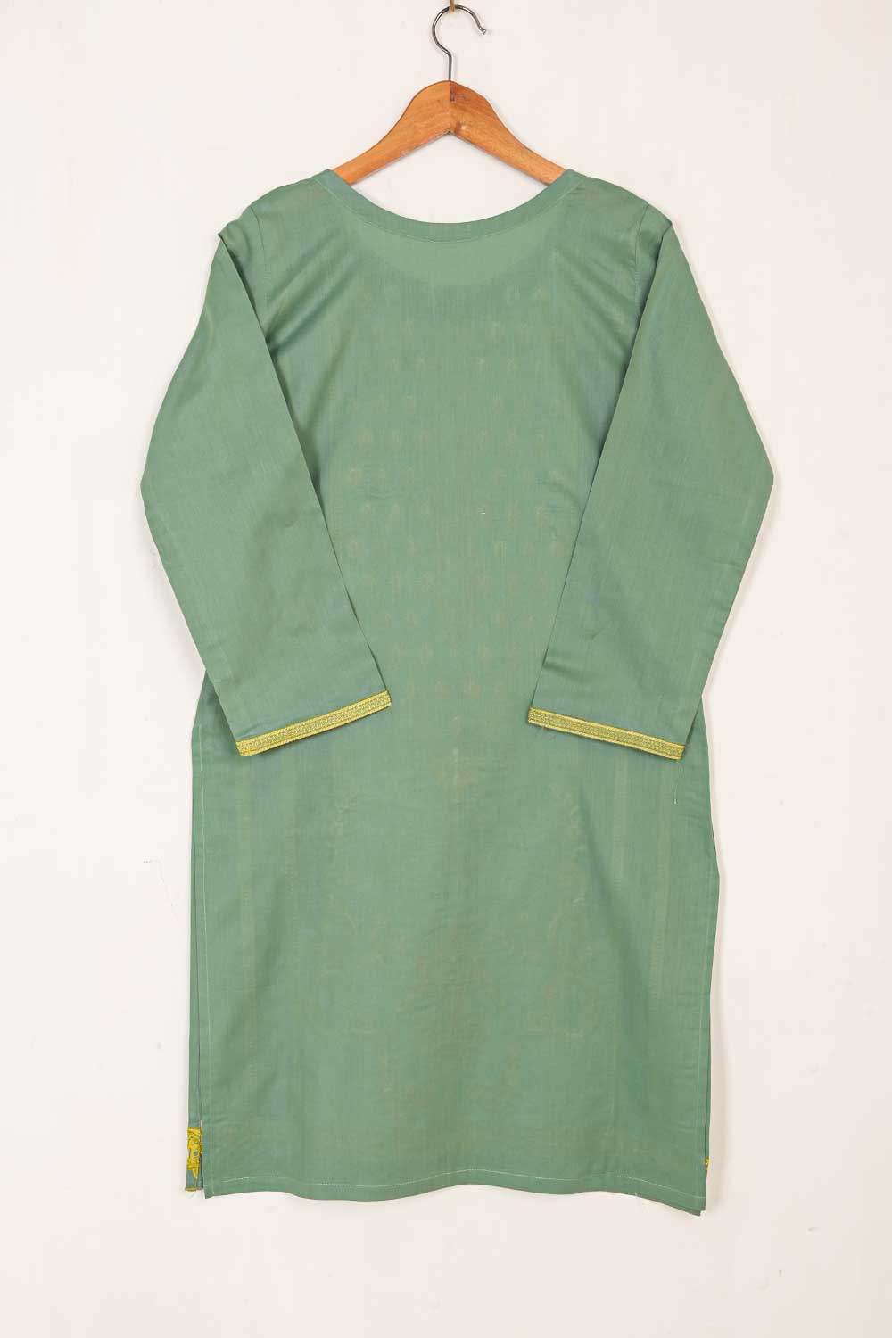 P-54-22-Green - Florence - Cambric Embroidered Kurti