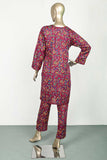 P-90-22-Pink - Viscose Carry | 2Pc Cambric Printed Shirt With Printed Trouser