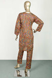 P-90-22-Rust - Viscose Carry | 2Pc Cambric Printed Shirt With Printed Trouser