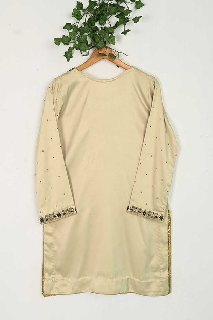 Silk Stitched Kurti with Bridal Hand Work - Wispy Air (HM-03-Skin)