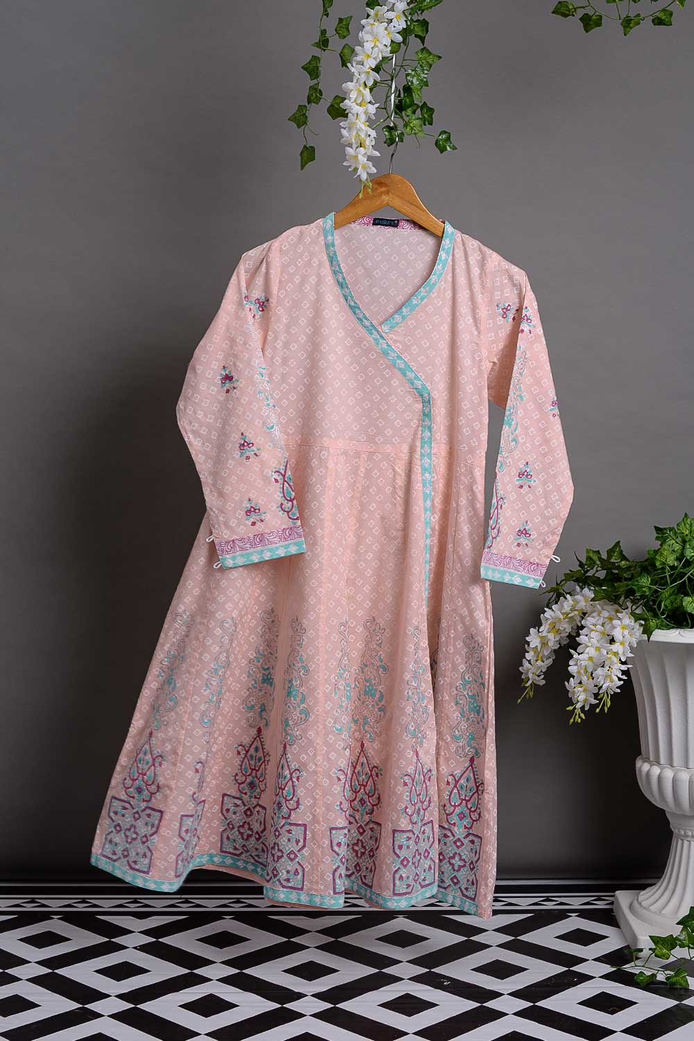 Cambric Printed Kurti - Angrakha P-153-19-PP