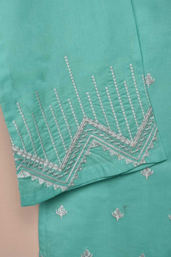 Cotton Embroidered Stitched Kurti - Arrow Sequence (ES-002B-SkyBlue)