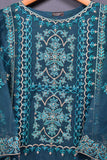 Organza Embroidered Kurti with Chiffon Dupatta - Blossom Peacock (P-30-20-PB)