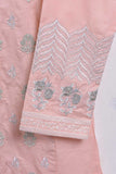 Cambric Embroidered & Printed Kurti - Bowl (P-33-20-LightPink)