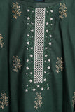 Cambric Printed & Embroidered Kurti - Boxes (P-221-19-G)