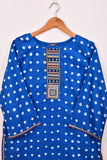 Cambric Printed & Embroidered Kurti - Chunri Lawn Shirt (P-CL-21-Blue)