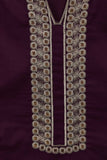 Cotton Embroidered Stitched Kurti - Coins (ES-001A-Purple)