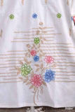 Cambric Embroidered Kurti - Color Candy (P-78-18-White)