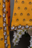 Cambric Printed & Embroidered Kurti - Gems (P-212-19-Mustard)