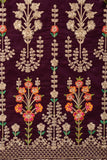 Cambric Embroidered Kurti - Gold Era (P-04-21-Maroon)