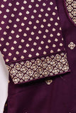 Cambric Printed & Embroidered Kurti - Gold Panel (P-18-21-Magenta)