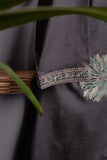 Cambric Embroidered Kurti - GreyScale (P-217-19-LightGrey)