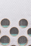 Cambric Printed & Embroidered Kurti - Half Circle (P-78-20-White)