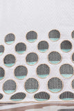 Cambric Printed & Embroidered Kurti - Half Circle (P-78-20-White)