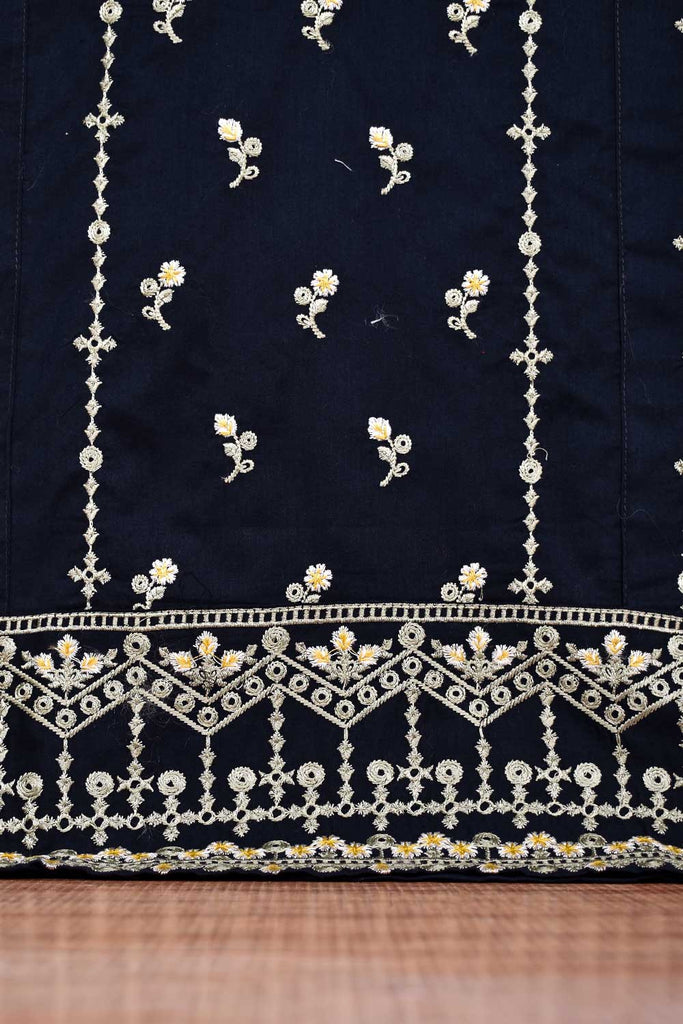 Cotton Embroidered Stitched Kurti - Horbax (P-39-21-Navy Blue)