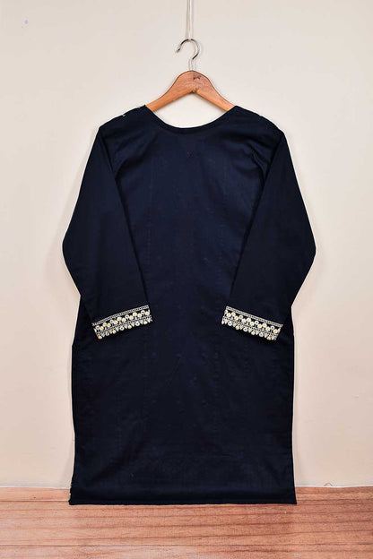 Cotton Embroidered Stitched Kurti - Horbax (P-39-21-Navy Blue)