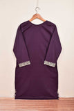 Cotton Embroidered Stitched Kurti - Horbax (P-39-21-Violet)