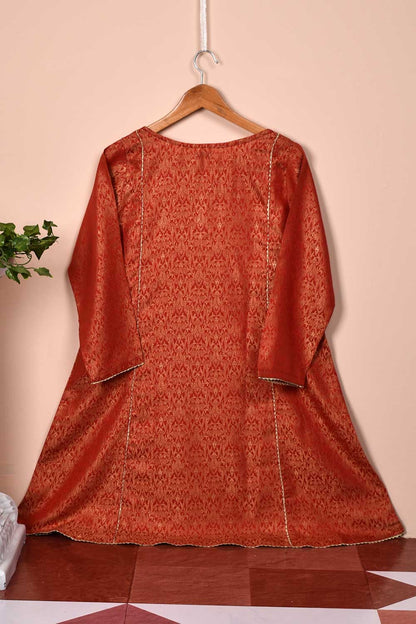 Banarsi Jacquard Kurti - Red Top (JT-02-Red)