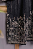 Cambric Printed & Embroidered Kurti - Lining P-182-19-Black