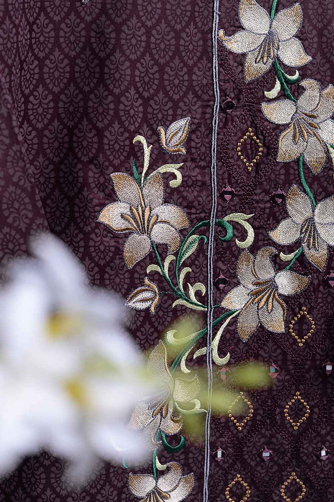 Cambric Printed & Embroidered Kurti - Mirror (P-237-19-M)