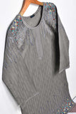 Cambric Printed & Embroidered Kurti - Multi Bail (P-155-19-Grey)