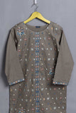 Cambric Printed & Embroidered Kurti - Nominal (P-57-20-Dust)