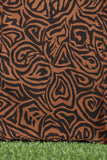 Viscose Printed Stitched Kurti - Nut Brown (SP-06)
