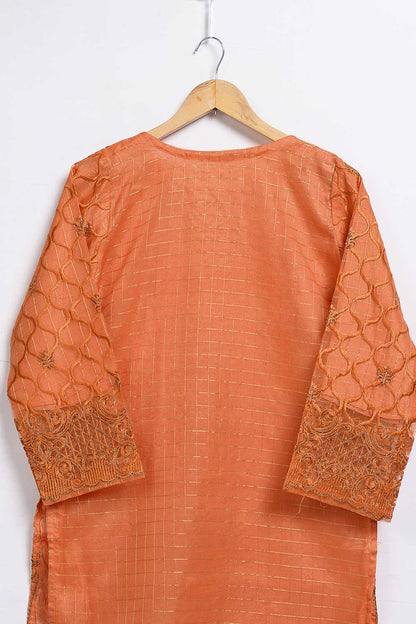 Organza Embroidered Kurti - ORG-006-P-45-20 (Orange)