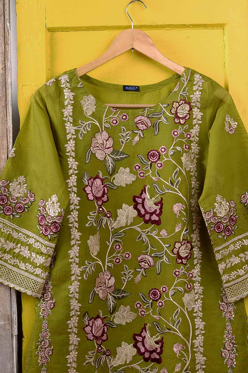 Organza Embroidered Kurti - Opulence P-117-18-G