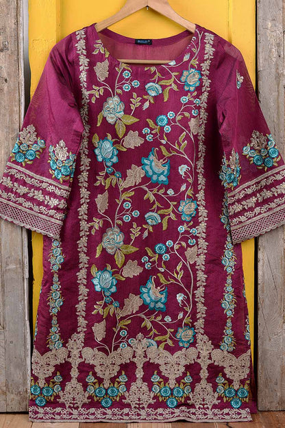 Organza Embroidered Kurti - Opulence P-117-18-P