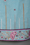 Cambric Printed & Embroidered Kurti - Sugar-Candy-(P-22-20-Ferozi)