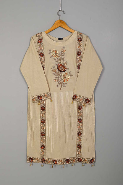 P-57-21-Skin - Royal Rose - Cambric Embroidered Kurti