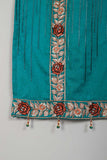 P-57-21-Turquoise - Royal Rose - Cambric Embroidered Kurti