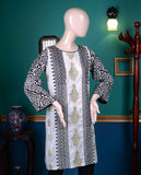 Cambric Printed & Embroidered Kurti (P-65-18) Gold Bunch