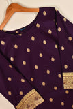 Cotton Summer Wear Printed Stitched Kurti - (PSW-03A-Purple)