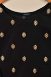 Cotton Summer Wear Printed Stitched Kurti - (PSW-03B-Black)